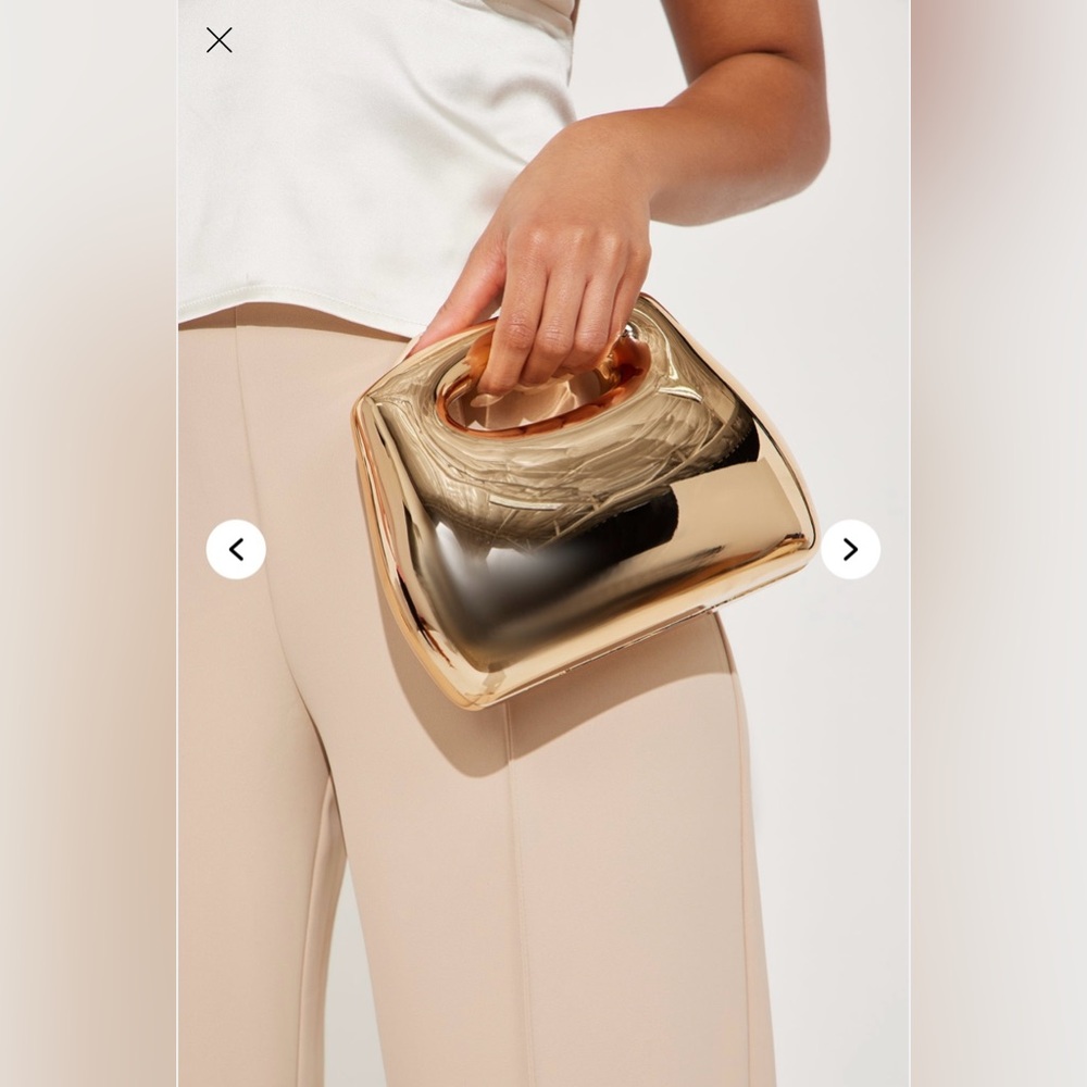 Gold Clutch Bag
